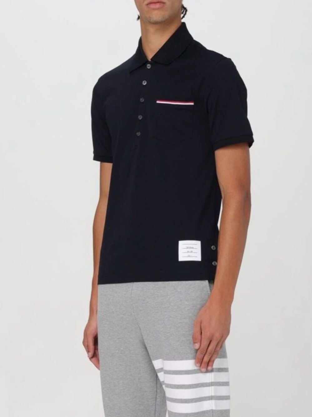 Thom Browne PIQUE POCKET POLO SHIRT